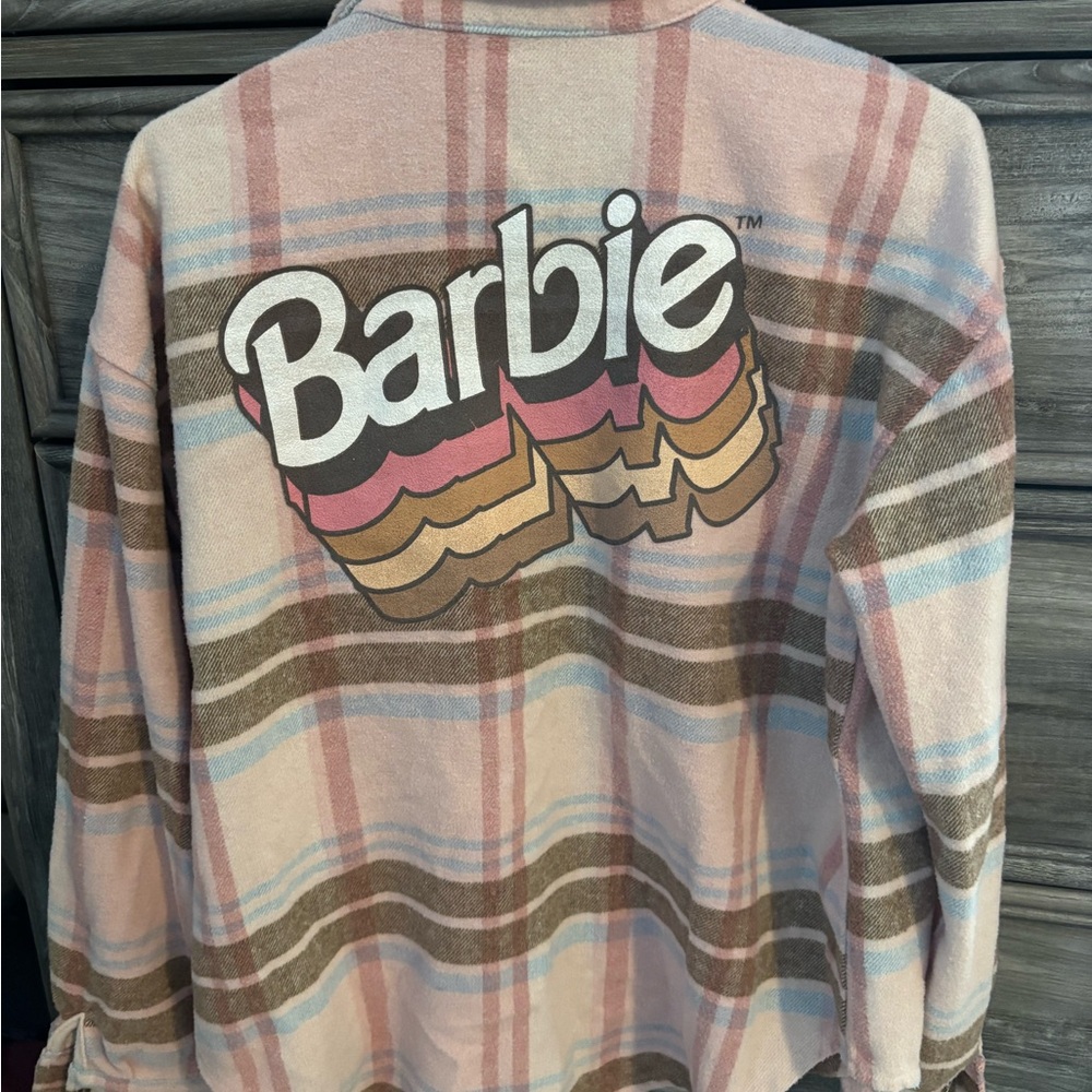 Barbie Plaid Shirt with Logo